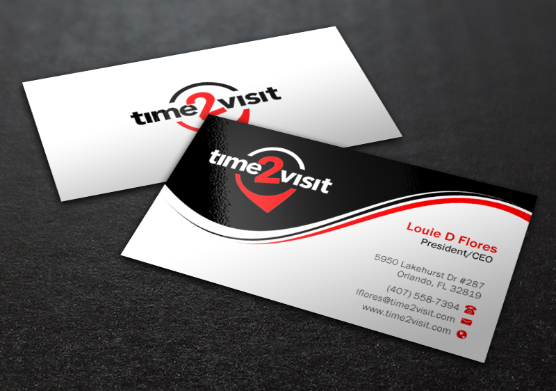 Business Card Design by Brand aid for Time 2 Visit | Design #12566501