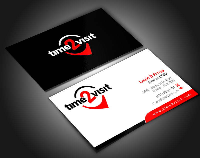 Business Card Design by Brand aid for Time 2 Visit | Design #12566503