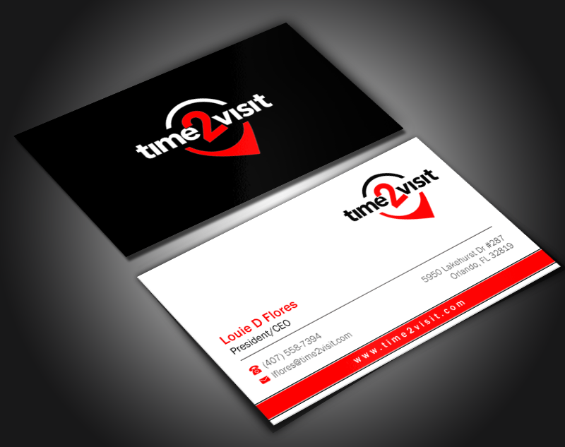 Business Card Design by Brand aid for Time 2 Visit | Design #12566504