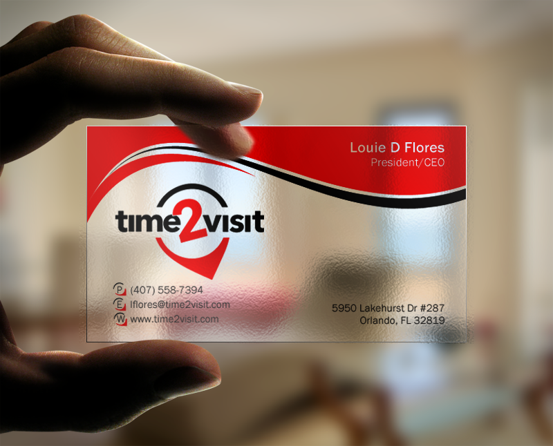 Business Card Design by Brand aid for Time 2 Visit | Design #12566528