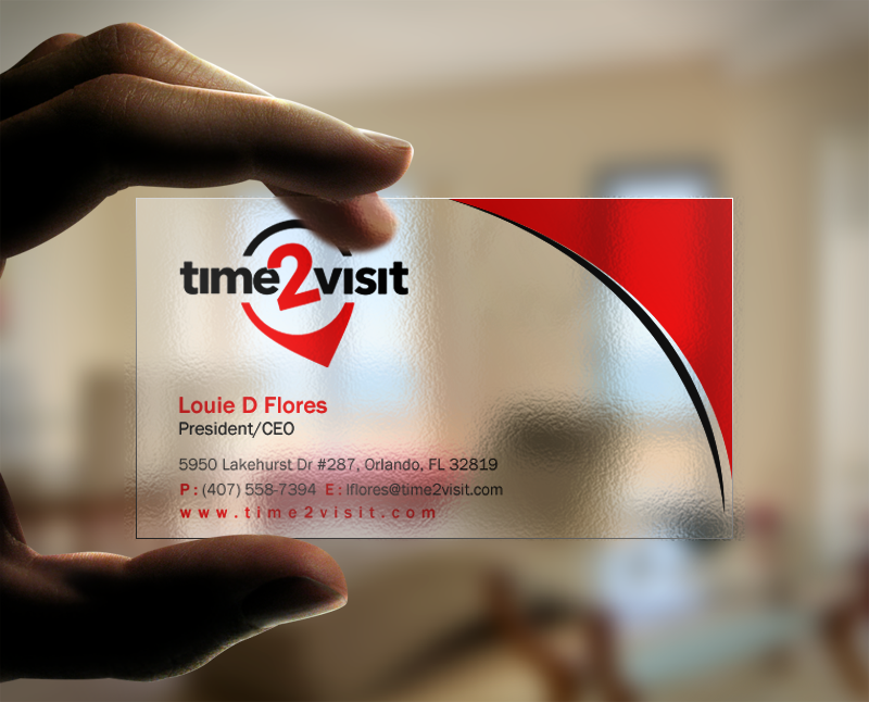 Business Card Design by Brand aid for Time 2 Visit | Design #12566529