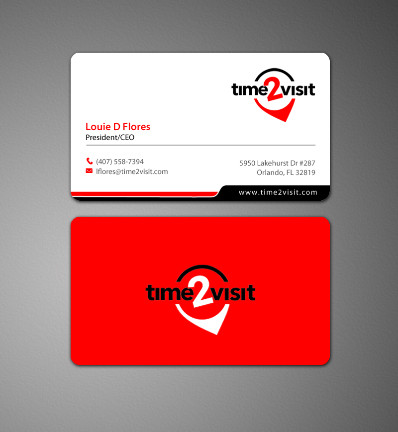 Business Card Design by chandrayaan.creative for Time 2 Visit | Design #12562290