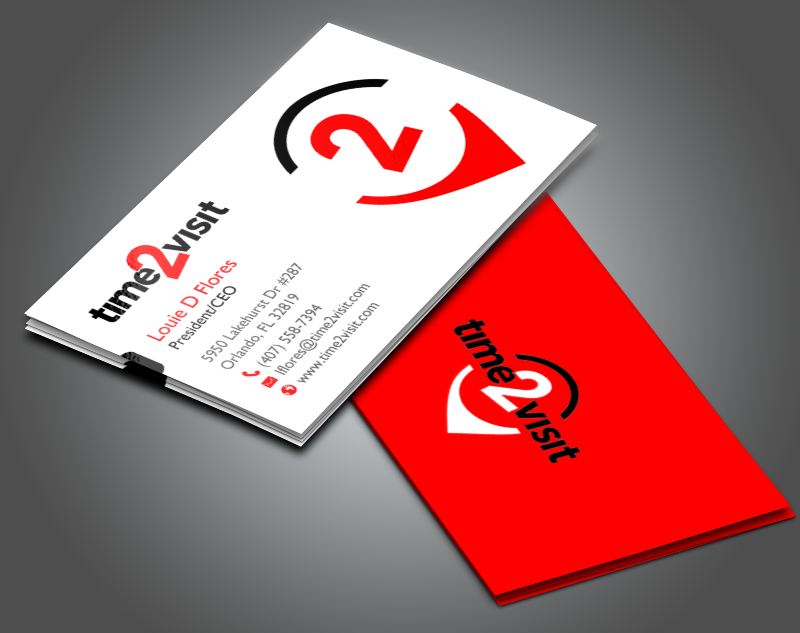 Design de Carte de Visite par chandrayaan.creative pour Time 2 Visit | Design #12562291