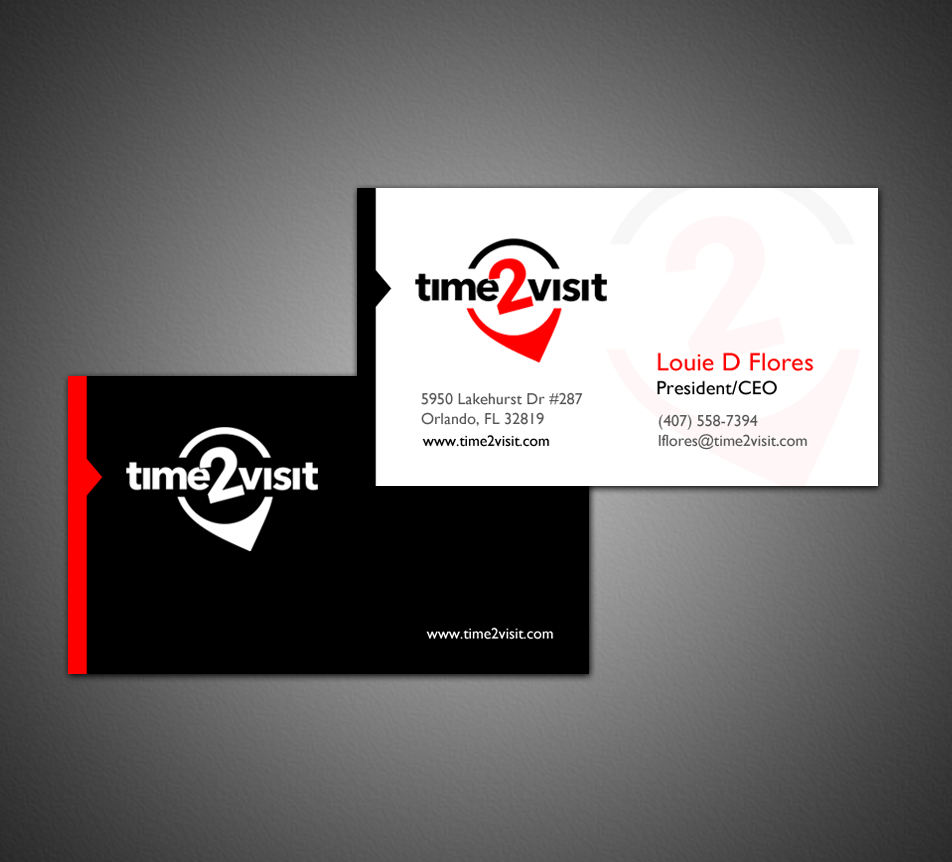 Design de Carte de Visite par chandrayaan.creative pour Time 2 Visit | Design #12562295