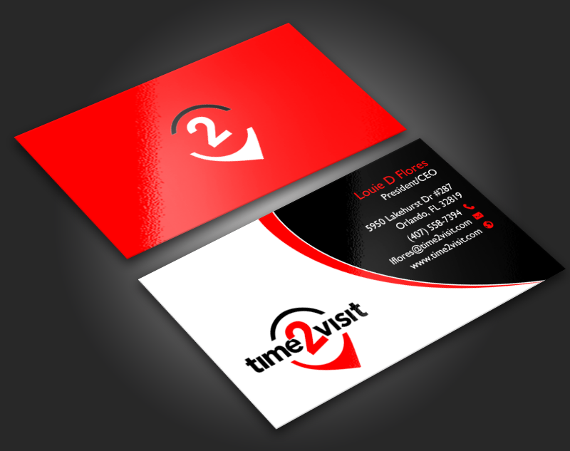 Business Card Design by chandrayaan.creative for Time 2 Visit | Design #12562300