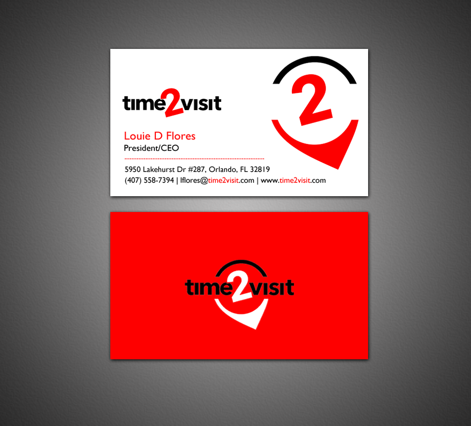 Business Card Design by chandrayaan.creative for Time 2 Visit | Design #12562302