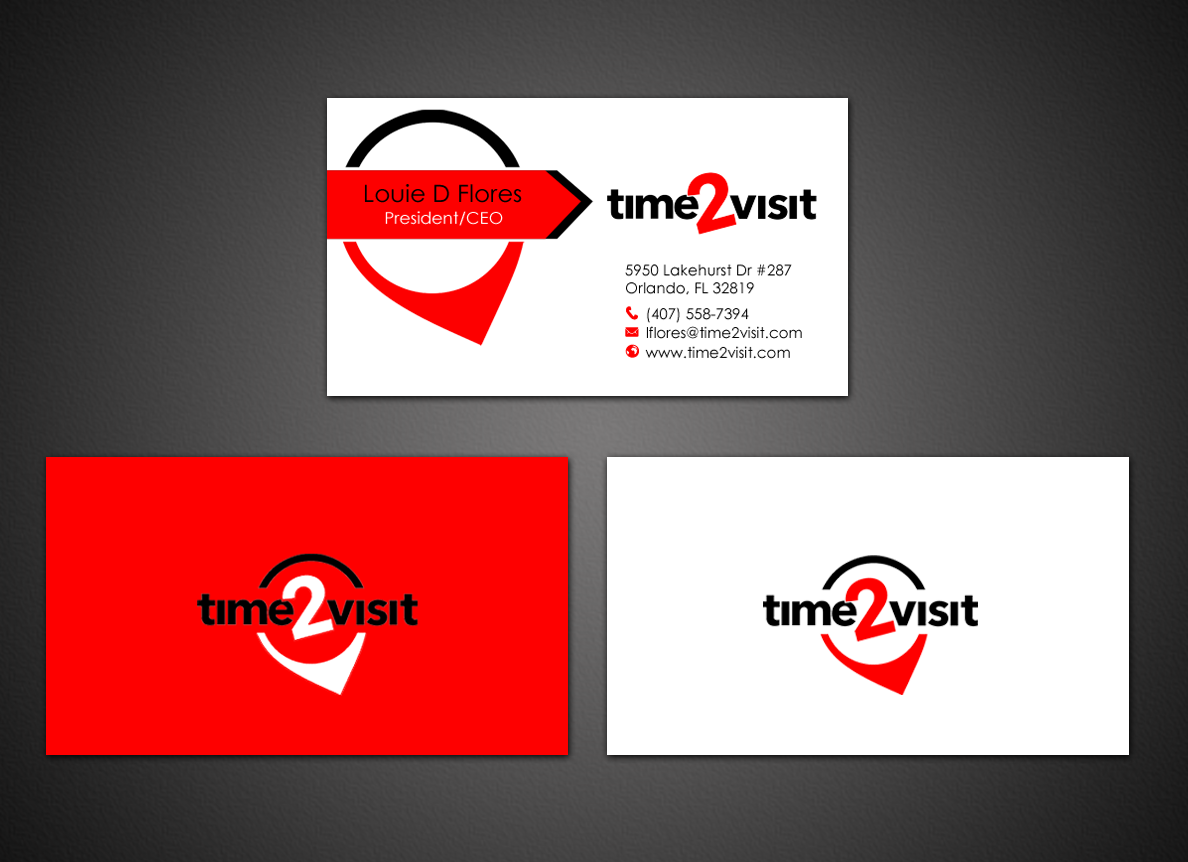 Business Card Design by chandrayaan.creative for Time 2 Visit | Design #12566137