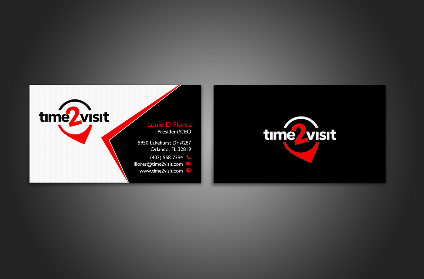 Business Card Design by chandrayaan.creative for Time 2 Visit | Design #12566138