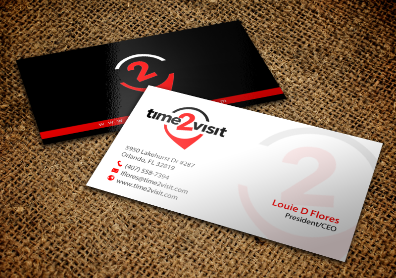 Business Card Design by chandrayaan.creative for Time 2 Visit | Design #12566140