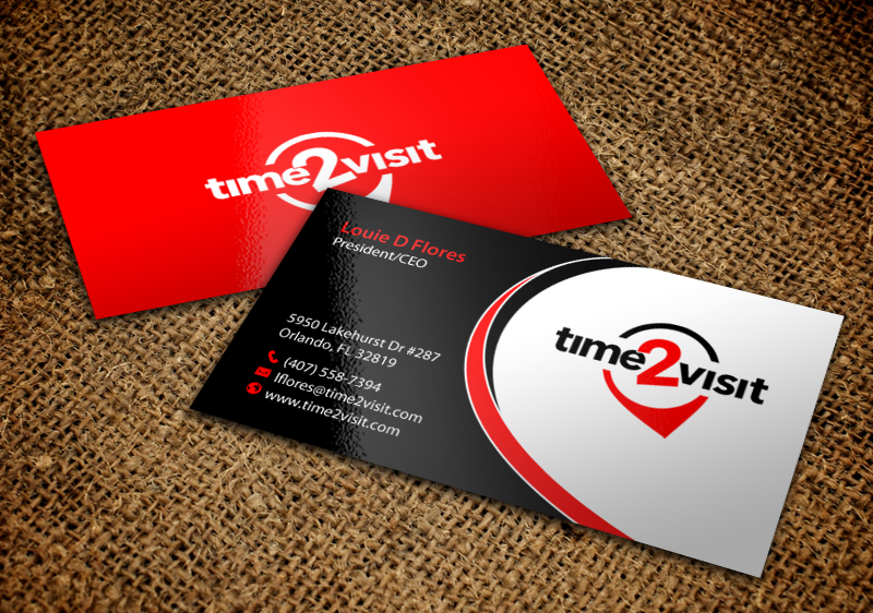 Business Card Design by chandrayaan.creative for Time 2 Visit | Design #12566145