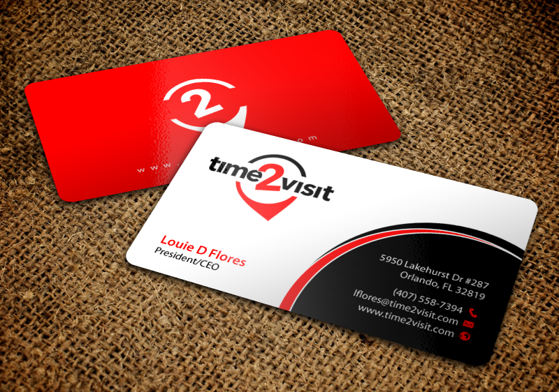 Business Card Design by chandrayaan.creative for Time 2 Visit | Design #12566147