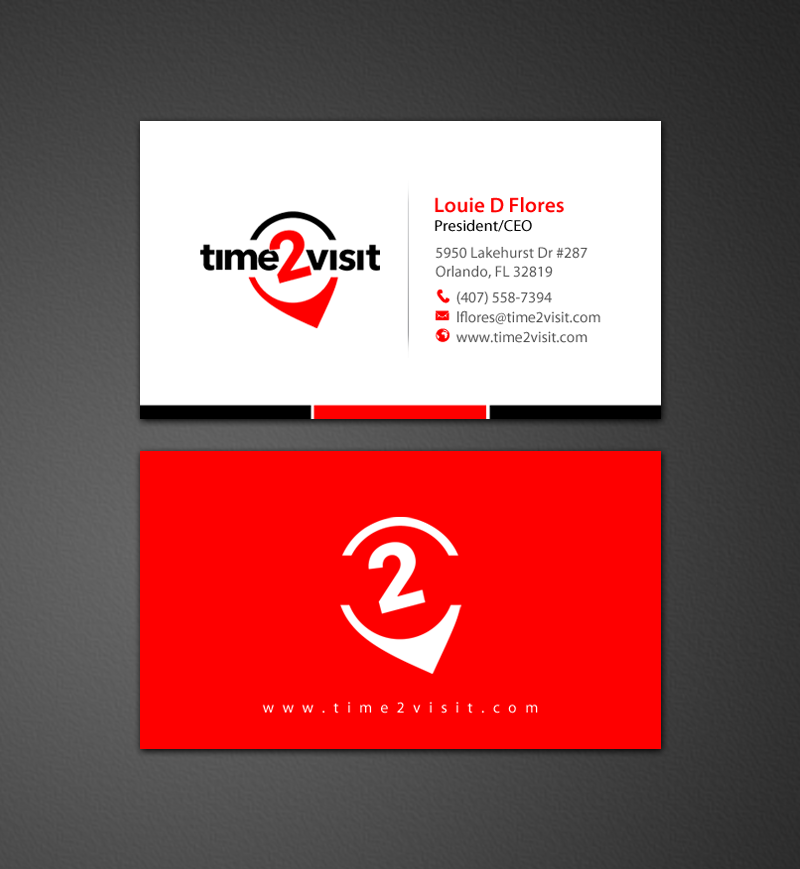Business Card Design by chandrayaan.creative for Time 2 Visit | Design #12566149