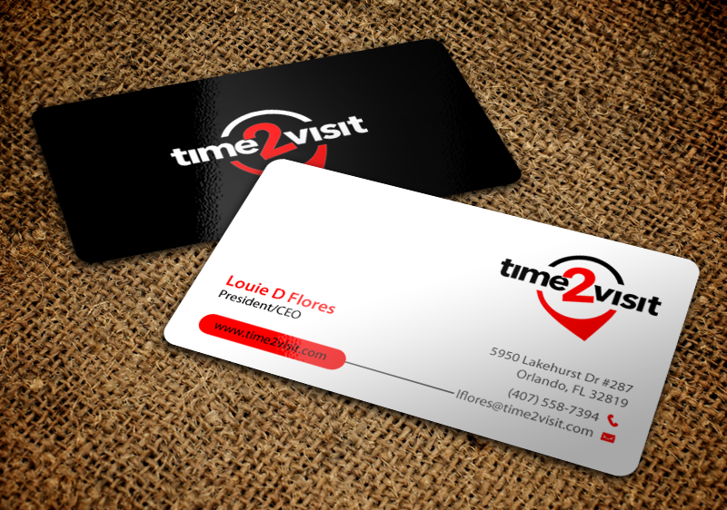 Business Card Design by chandrayaan.creative for Time 2 Visit | Design #12566150