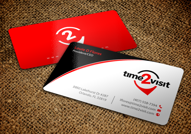 Business Card Design by chandrayaan.creative for Time 2 Visit | Design #12566151
