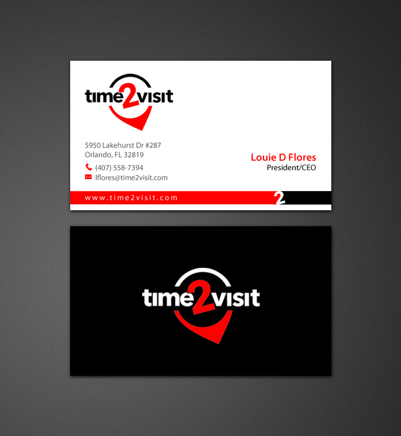 Business Card Design by chandrayaan.creative for Time 2 Visit | Design #12566152