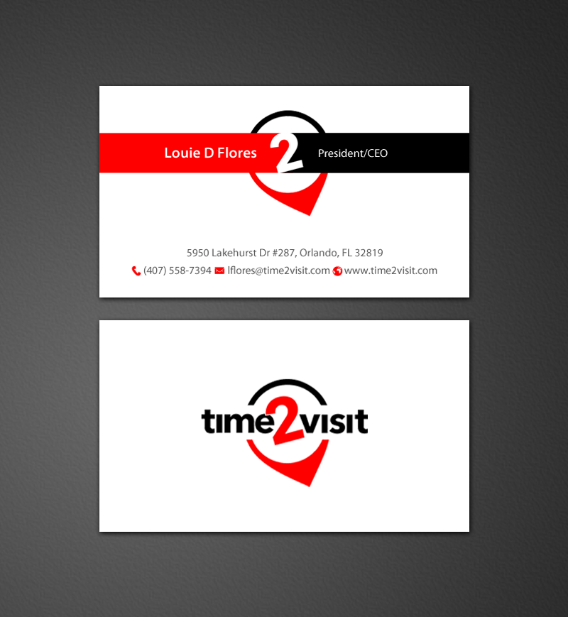Business Card Design by chandrayaan.creative for Time 2 Visit | Design #12566154