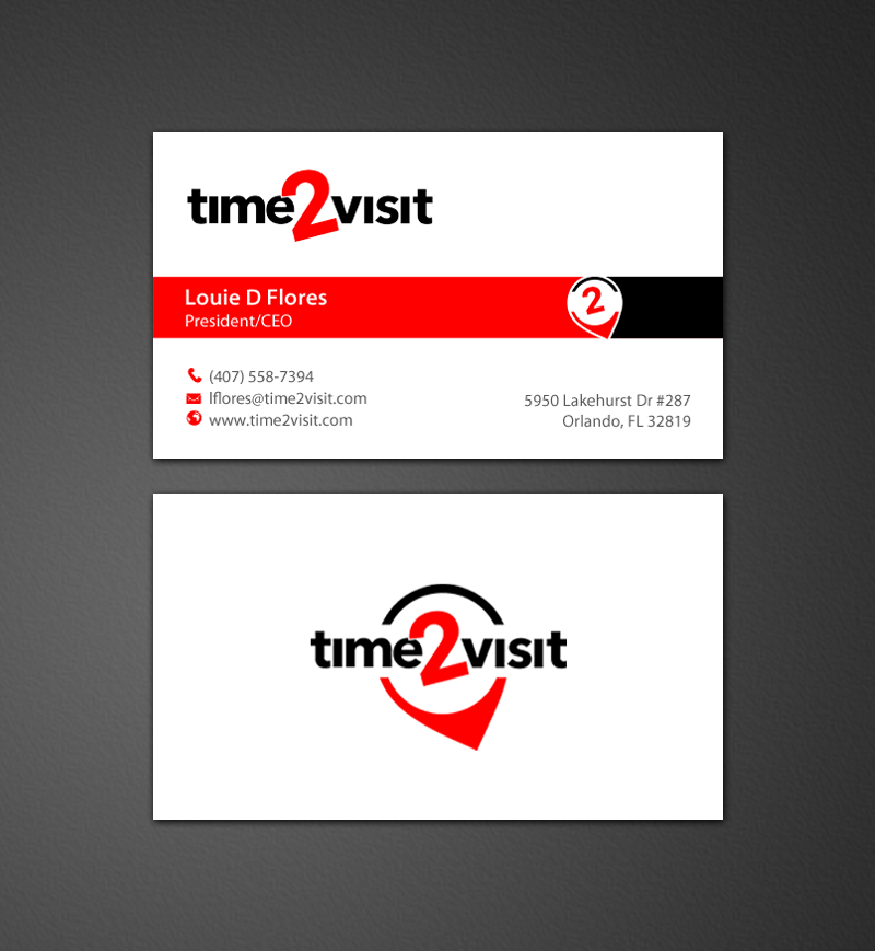 Business Card Design by chandrayaan.creative for Time 2 Visit | Design #12566156