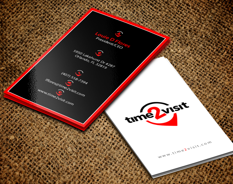 Business Card Design by chandrayaan.creative for Time 2 Visit | Design #12566170