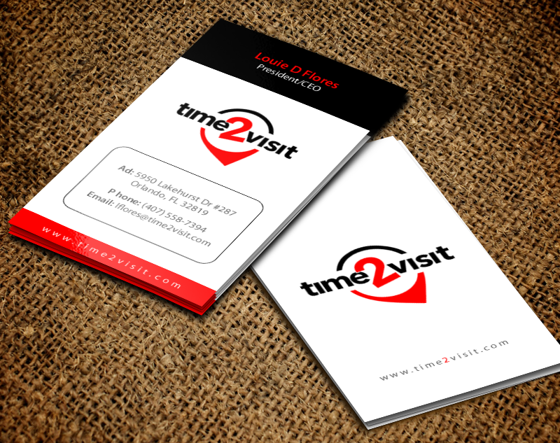Business Card Design by chandrayaan.creative for Time 2 Visit | Design #12566171