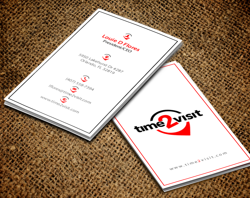 Business Card Design by chandrayaan.creative for Time 2 Visit | Design #12566173