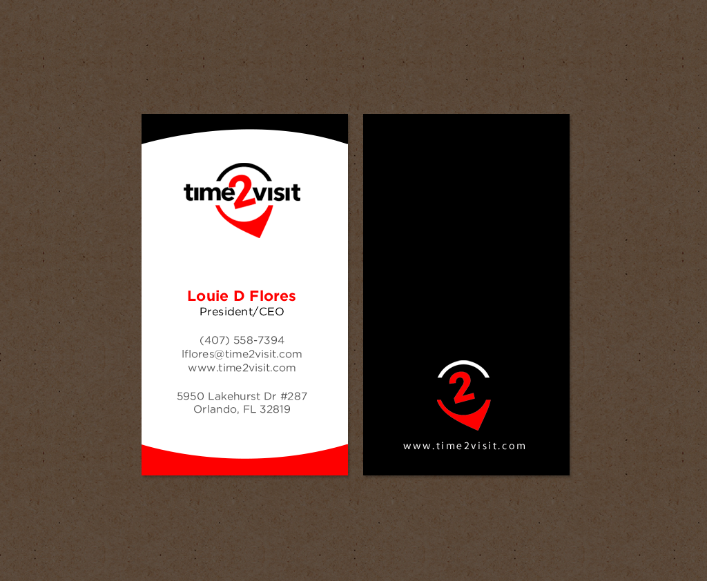 Visitenkarten-Design von chandrayaan.creative für Time 2 Visit | Design #12568313