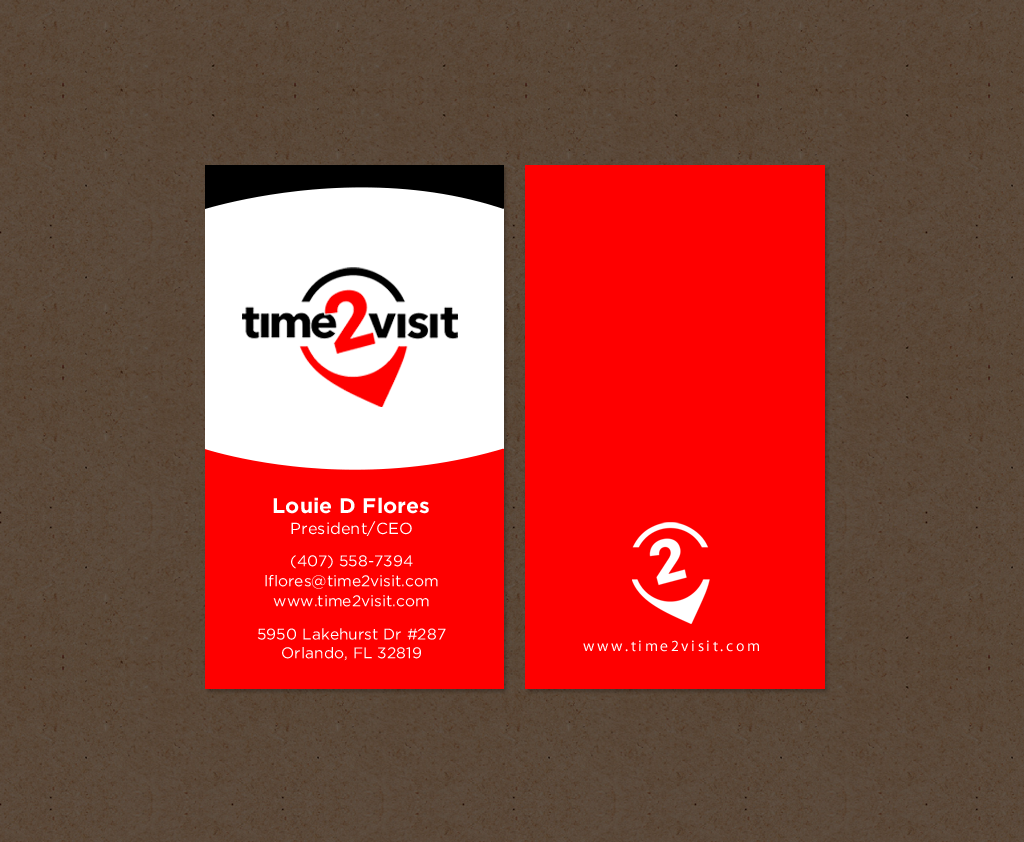 Visitenkarten-Design von chandrayaan.creative für Time 2 Visit | Design #12568314