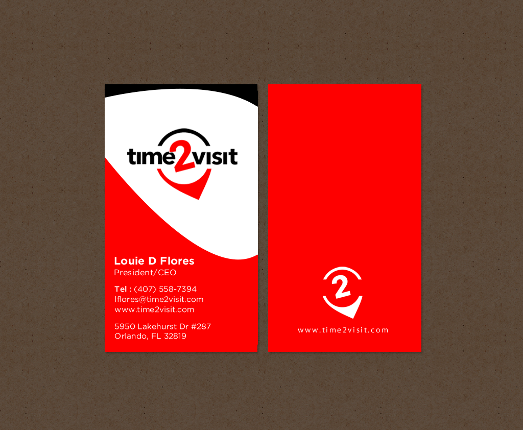 Visitenkarten-Design von chandrayaan.creative für Time 2 Visit | Design #12568315