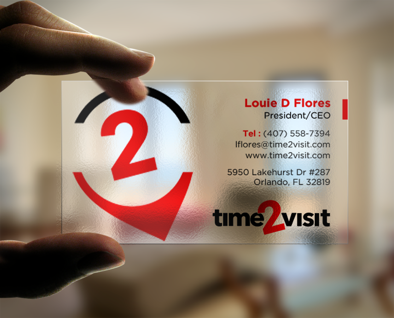 Visitenkarten-Design von chandrayaan.creative für Time 2 Visit | Design #12568317