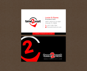 Diseño de Tarjeta de Presentación por chandrayaan.creative para Time 2 Visit | Diseño: #12568329