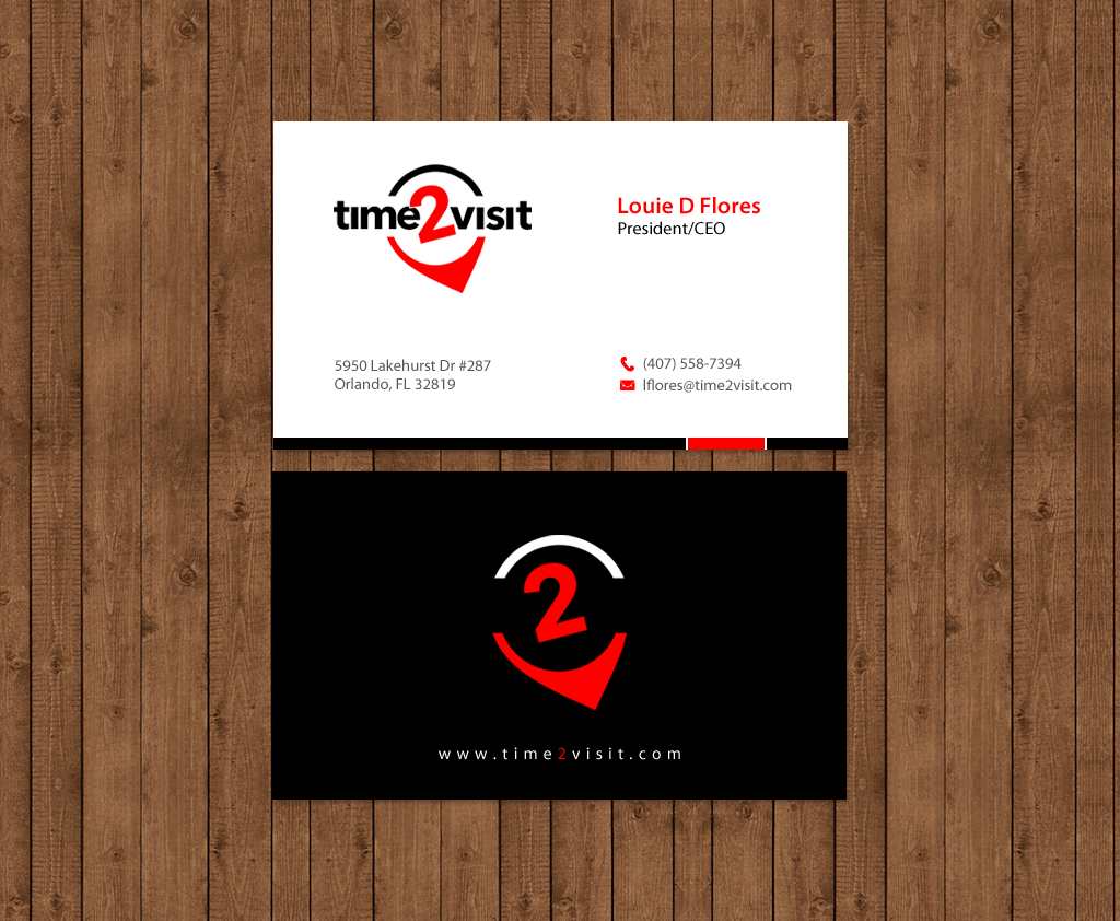 Business Card Design by chandrayaan.creative for Time 2 Visit | Design #12587064