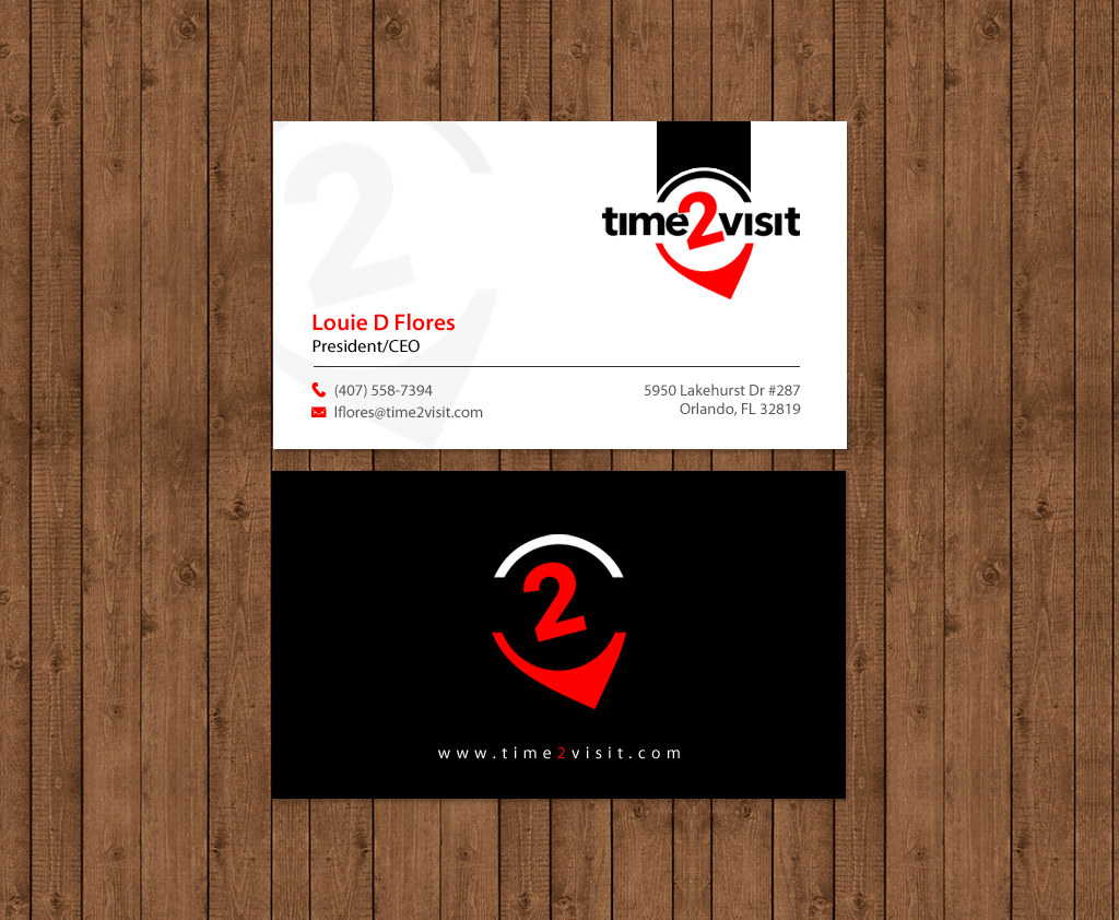 Business Card Design by chandrayaan.creative for Time 2 Visit | Design #12587067