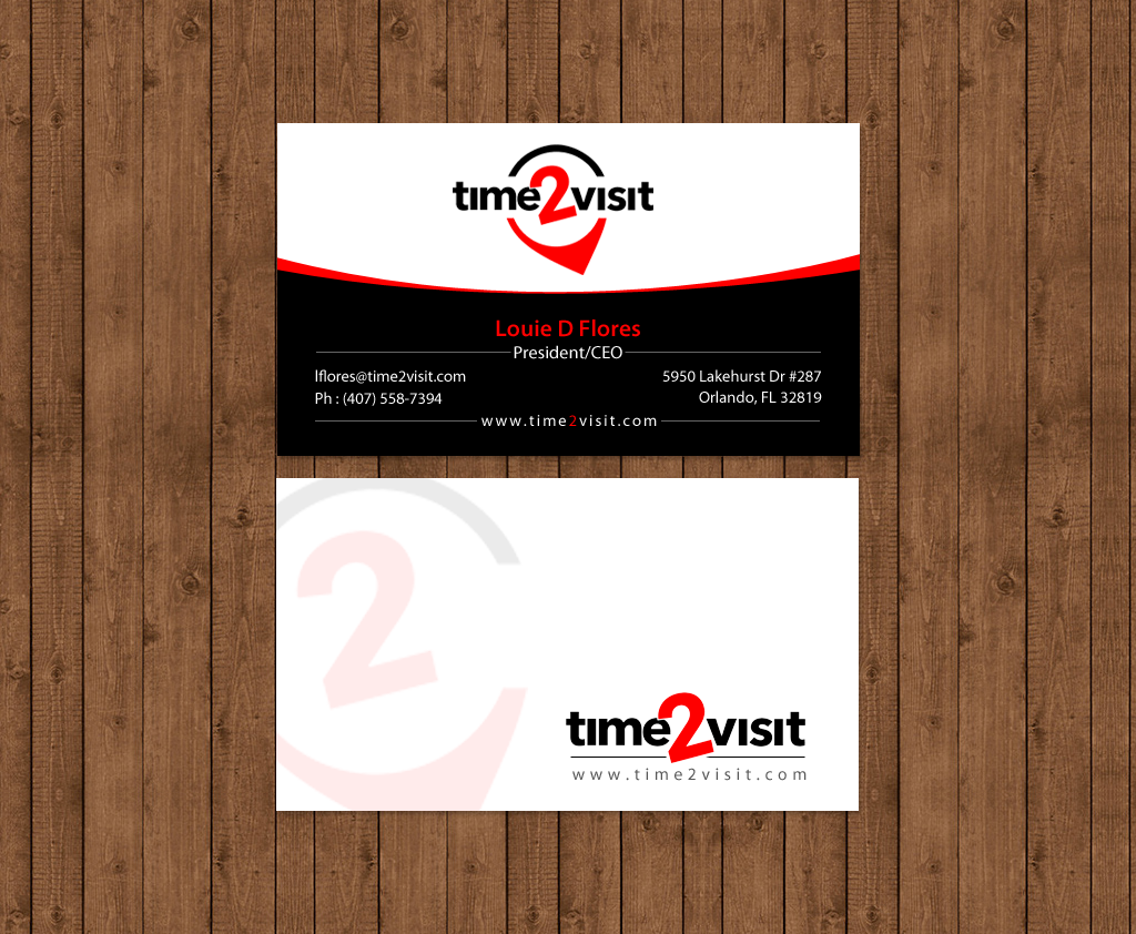 Business Card Design by chandrayaan.creative for Time 2 Visit | Design #12587071