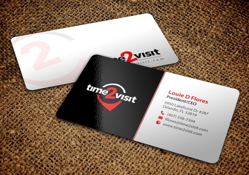 Business Card Design by chandrayaan.creative for Time 2 Visit | Design #12587077