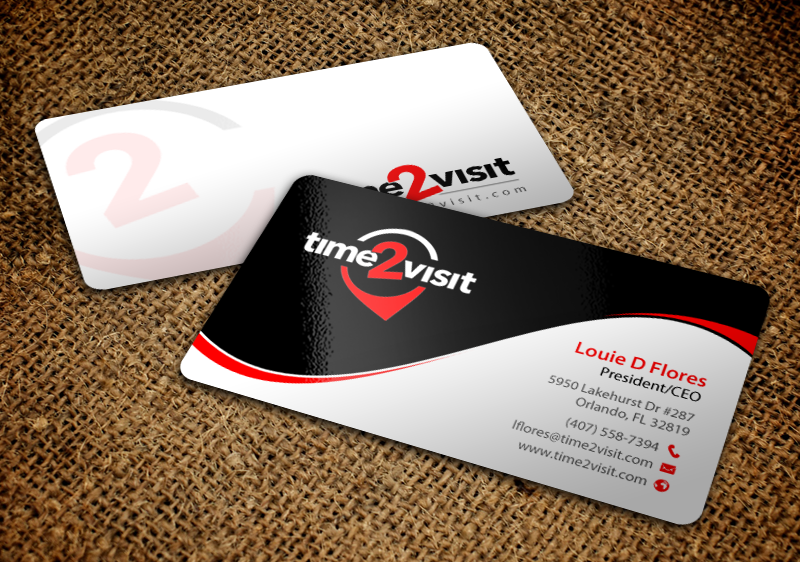 Business Card Design by chandrayaan.creative for Time 2 Visit | Design #12587078