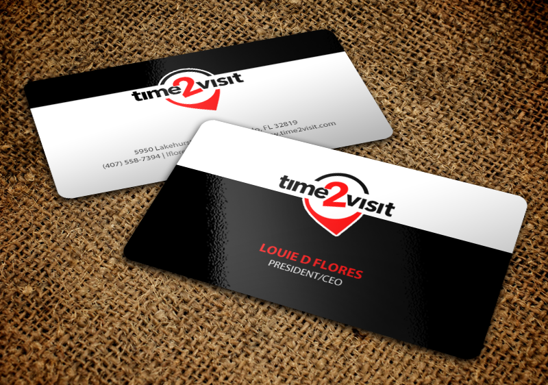 Business Card Design by chandrayaan.creative for Time 2 Visit | Design #12587079