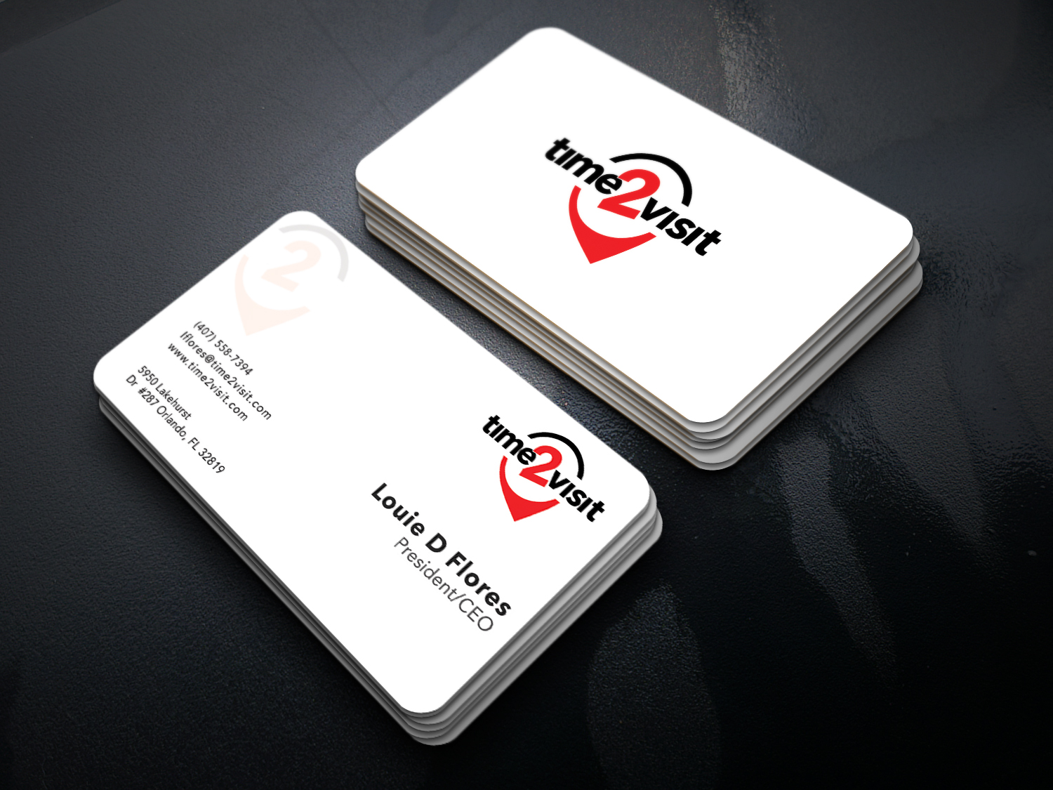 Business Card Design by Graphic Flame for Time 2 Visit | Design #12601142