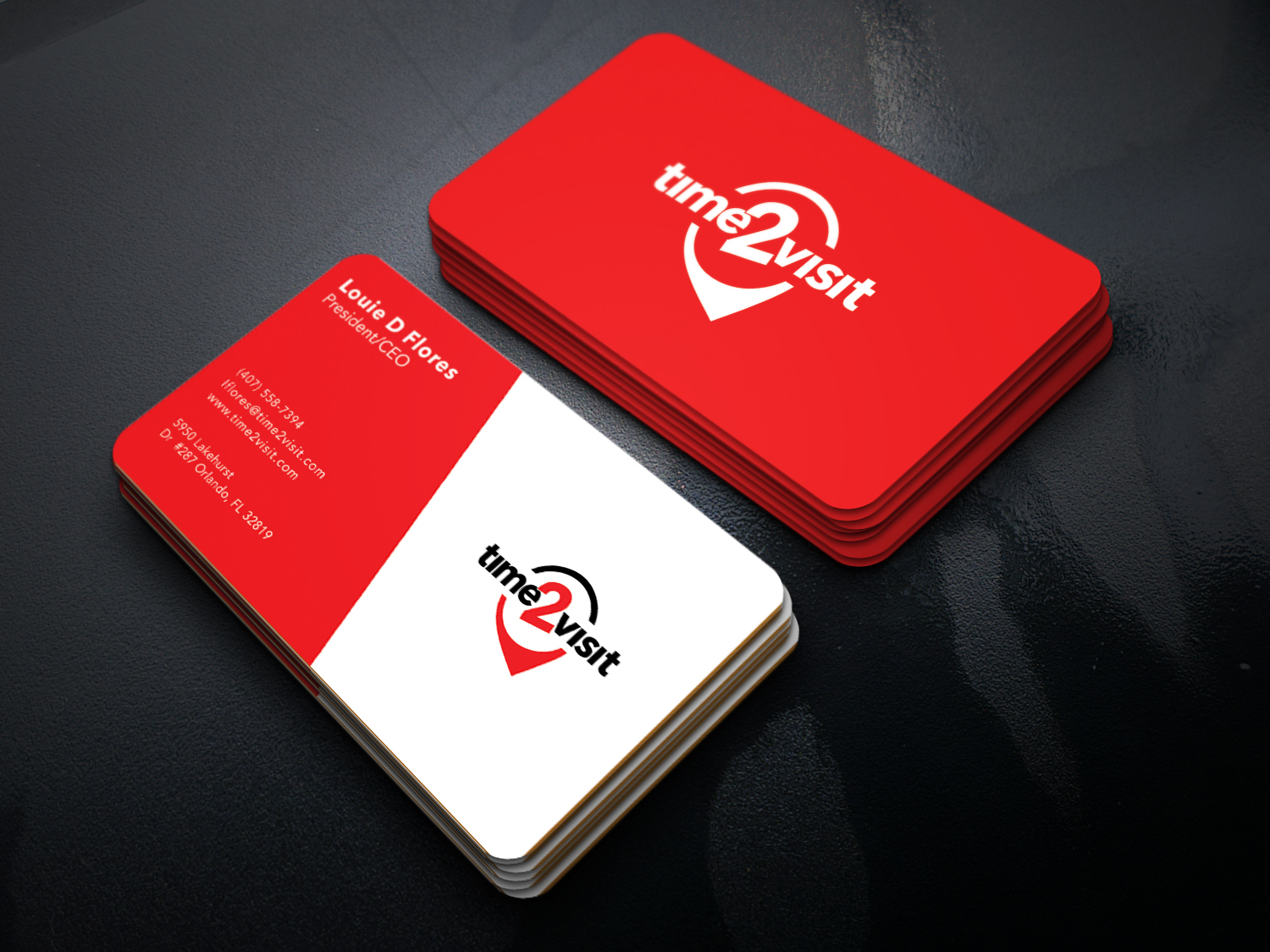 Design de Carte de Visite par Graphic Flame pour Time 2 Visit | Design #12601147