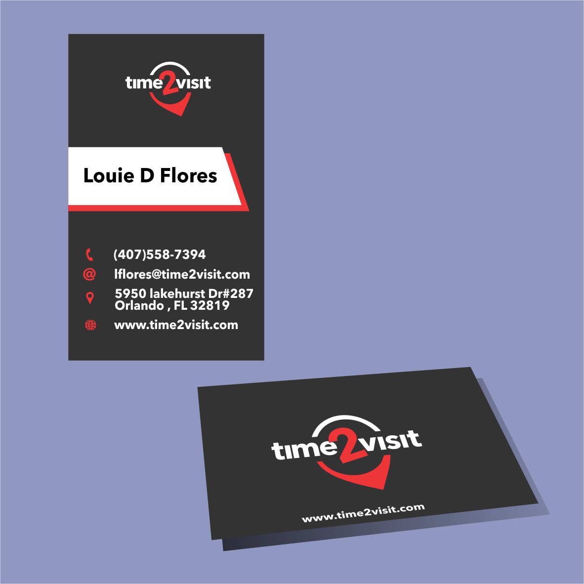 Design de Carte de Visite par azzam90 pour Time 2 Visit | Design #12562360