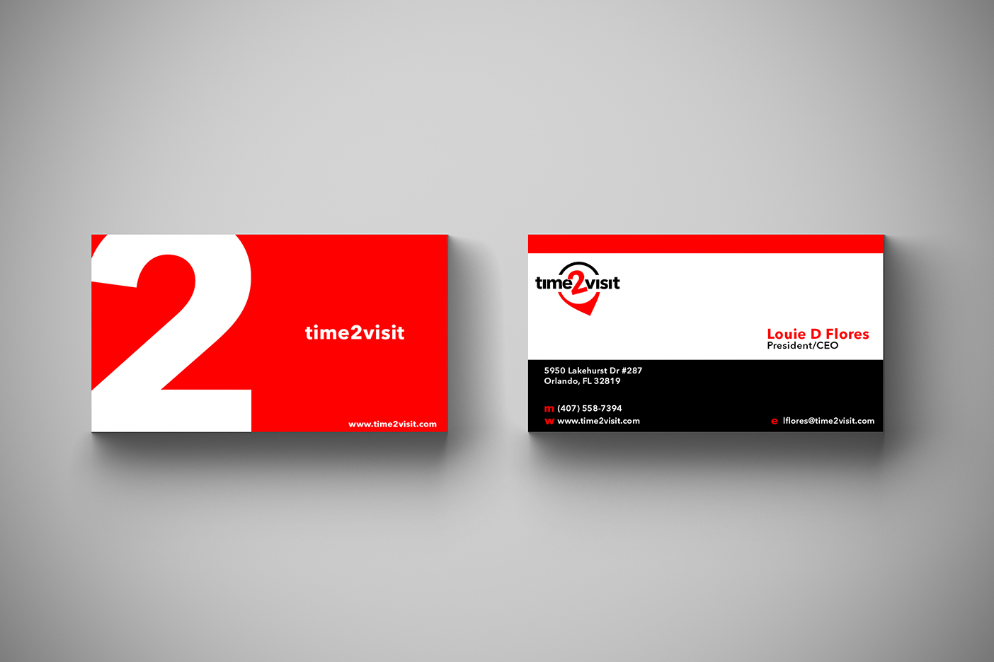 Business Card Design by daredevilarsalan for Time 2 Visit | Design #12590984