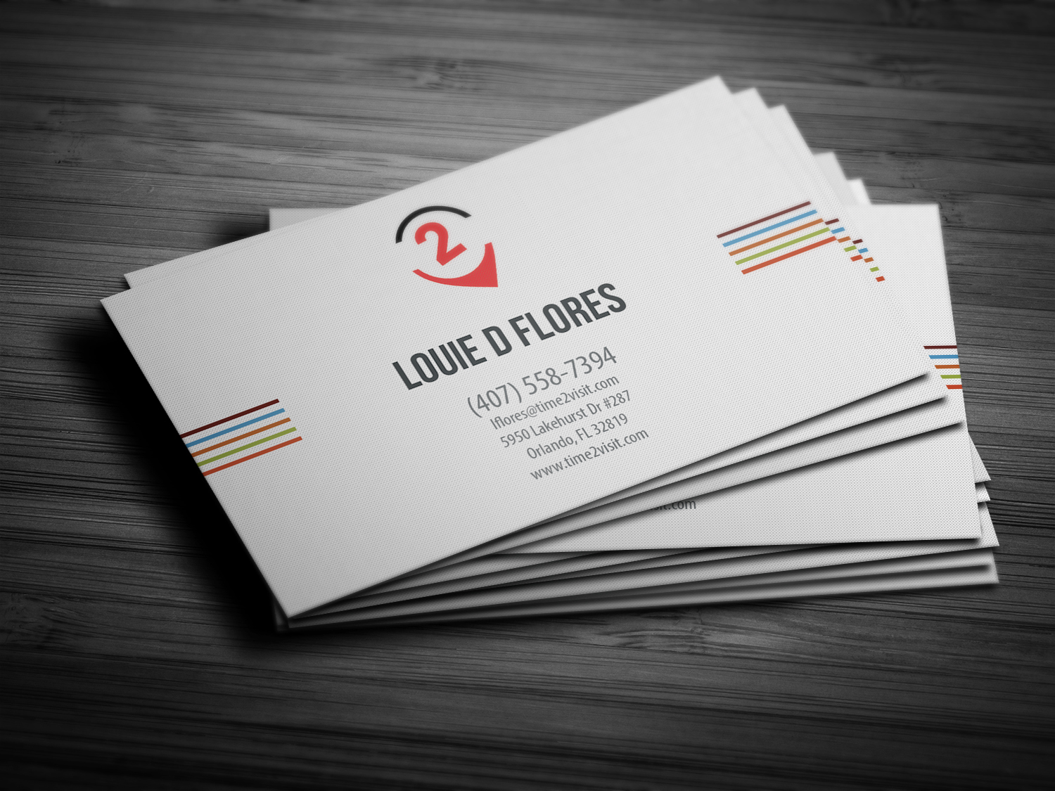 Business Card Design by mefiloglu for Time 2 Visit | Design #12604376