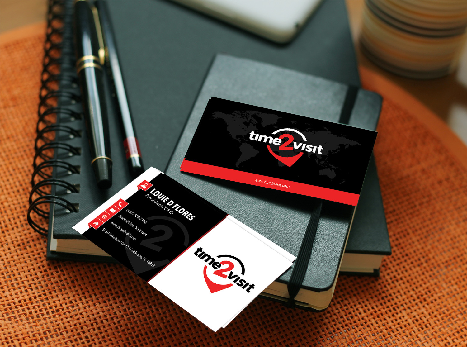 Business Card Design by 24designsolution for Time 2 Visit | Design #12581928