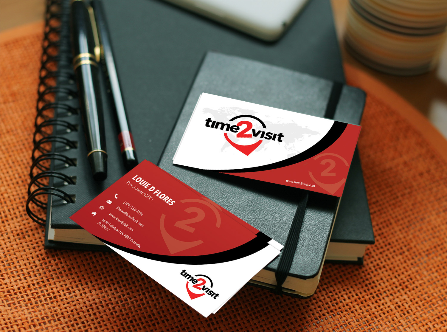 Business Card Design by 24designsolution for Time 2 Visit | Design #12581973