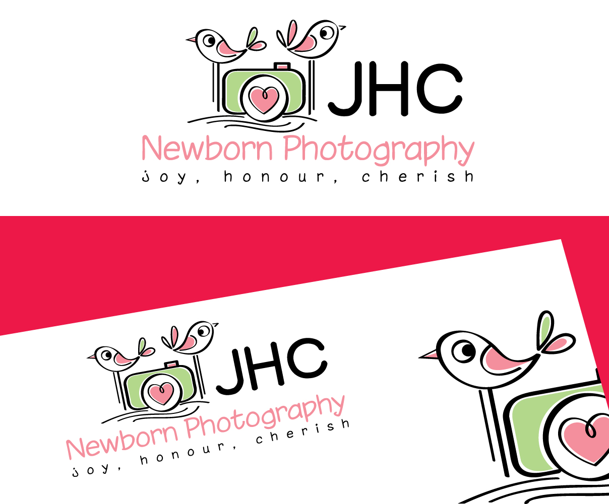 Logo Design by blue eye for JHC Newborn Photography | Design #12582343