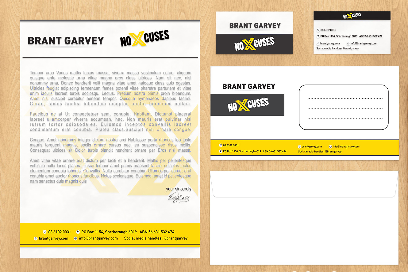 Diseño de Papelería por Mahe para NoXcuses Group | Diseño #12630469