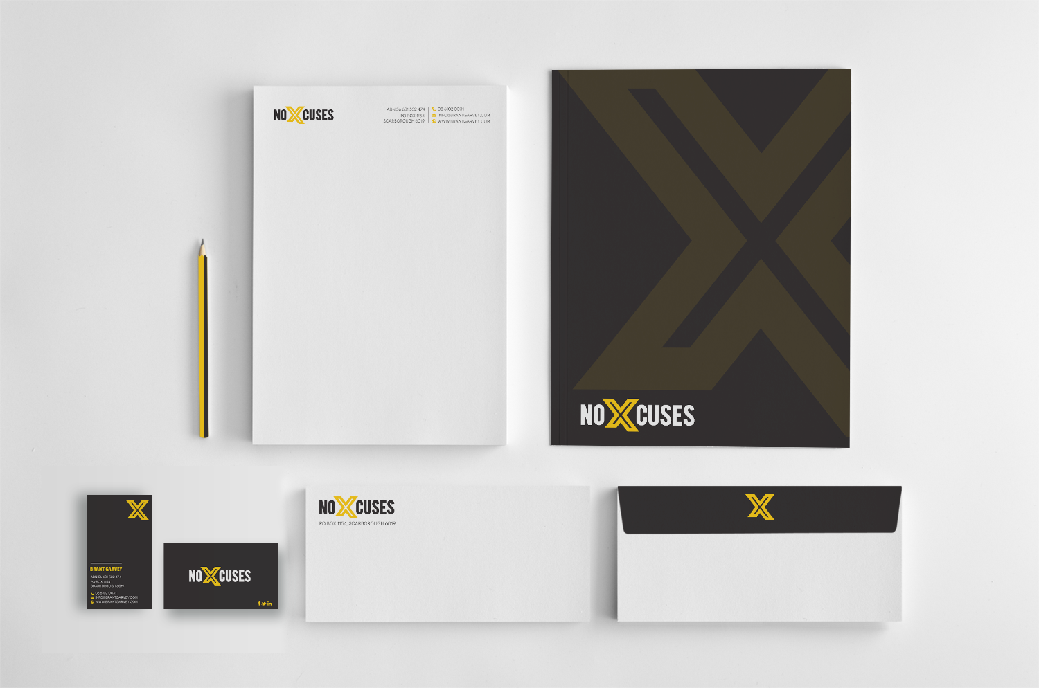 Stationery Design by chandrayaan.creative for NoXcuses Group | Design #12619111
