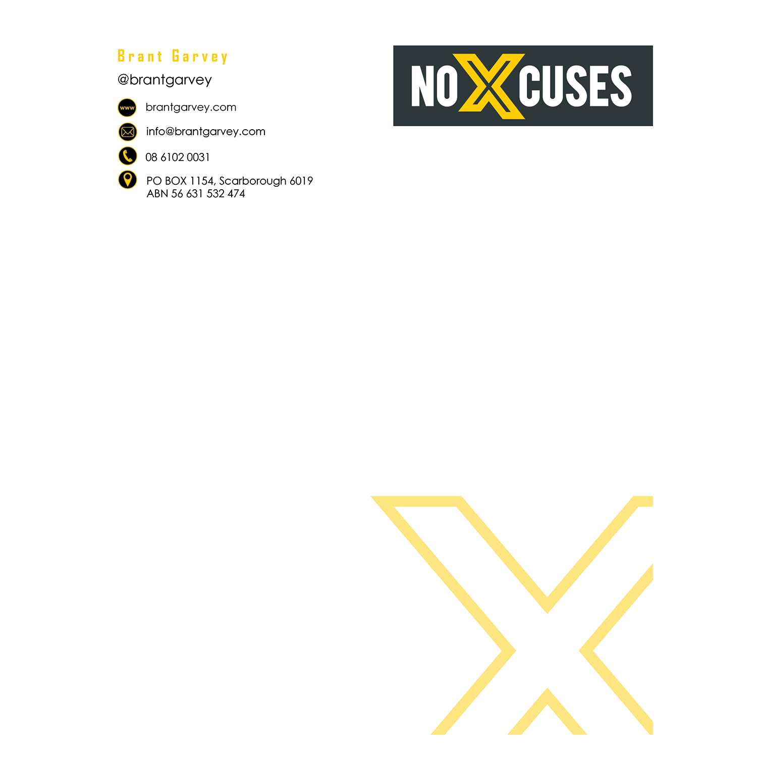 Stationery Design by Geeca for NoXcuses Group | Design #12653504