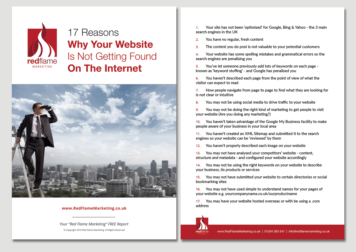 Diseño de Brochure por Adylhere para Red Flame Marketing | Diseño #12594877