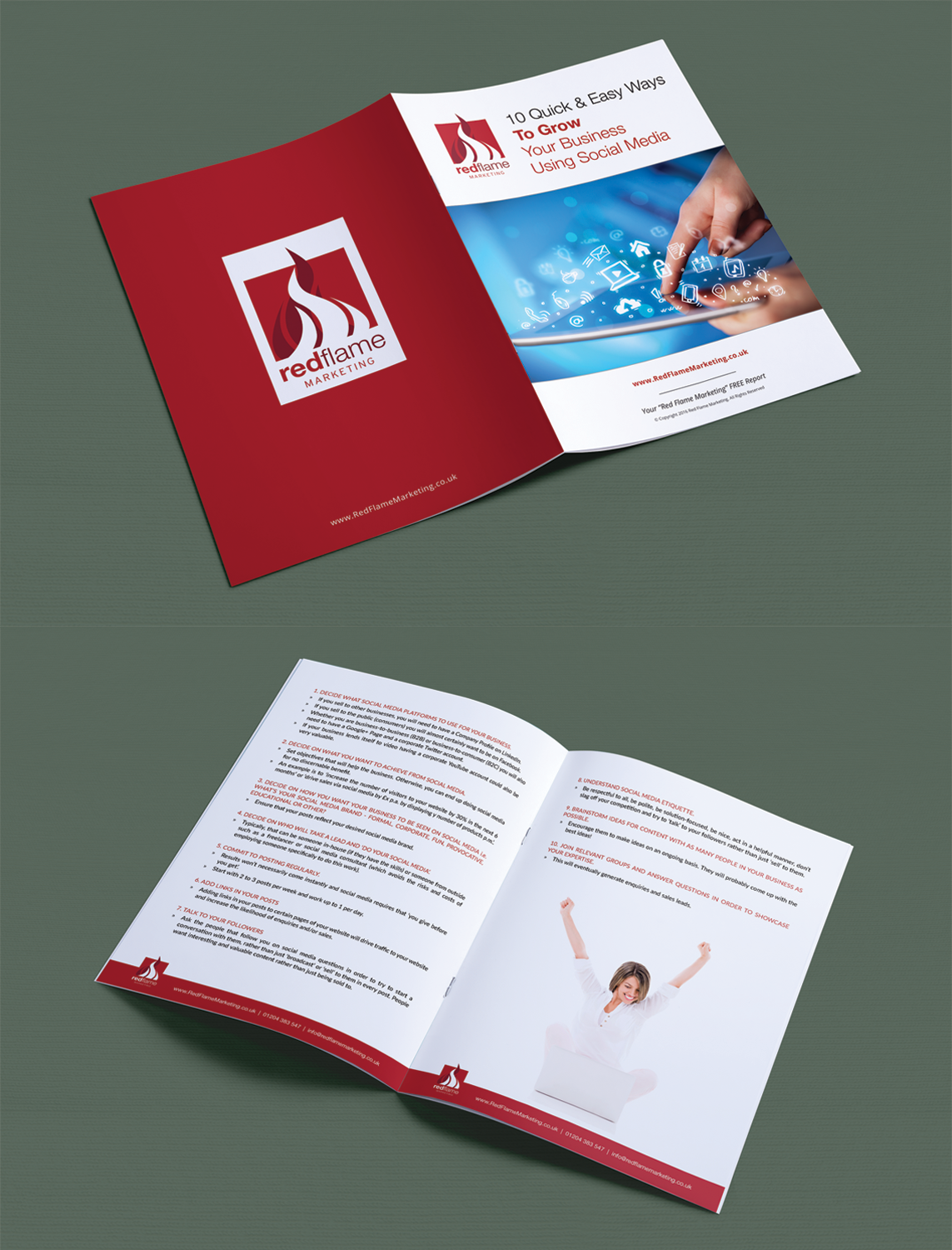 Brochure Design by Adylhere for Red Flame Marketing | Design #12624074