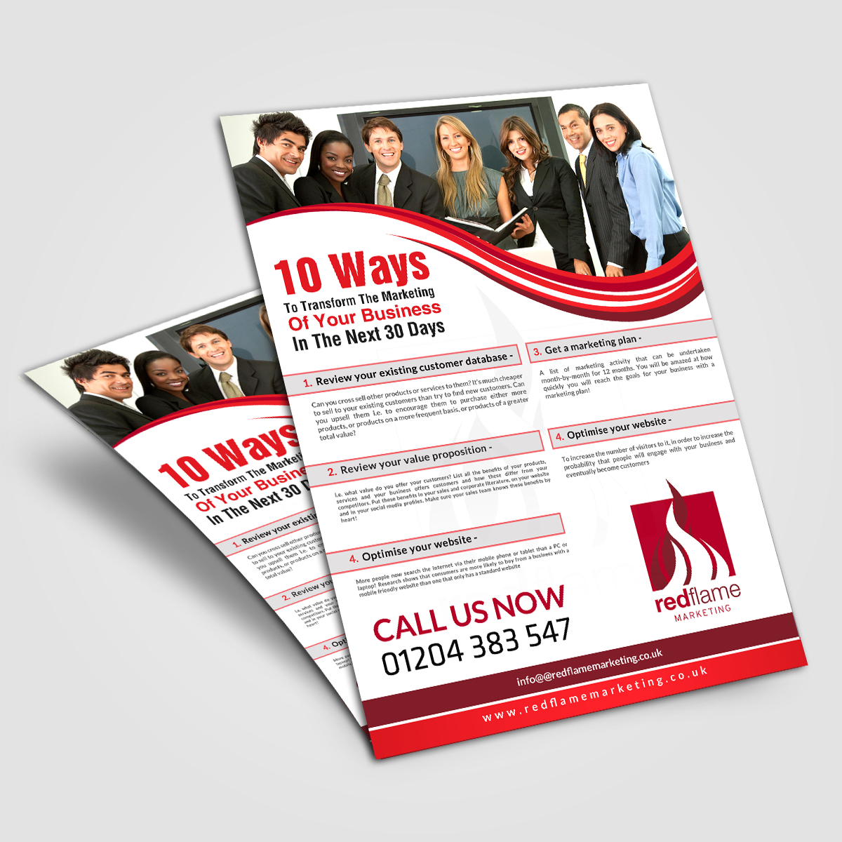 Diseño de Brochure por debdesign para Red Flame Marketing | Diseño #12617225