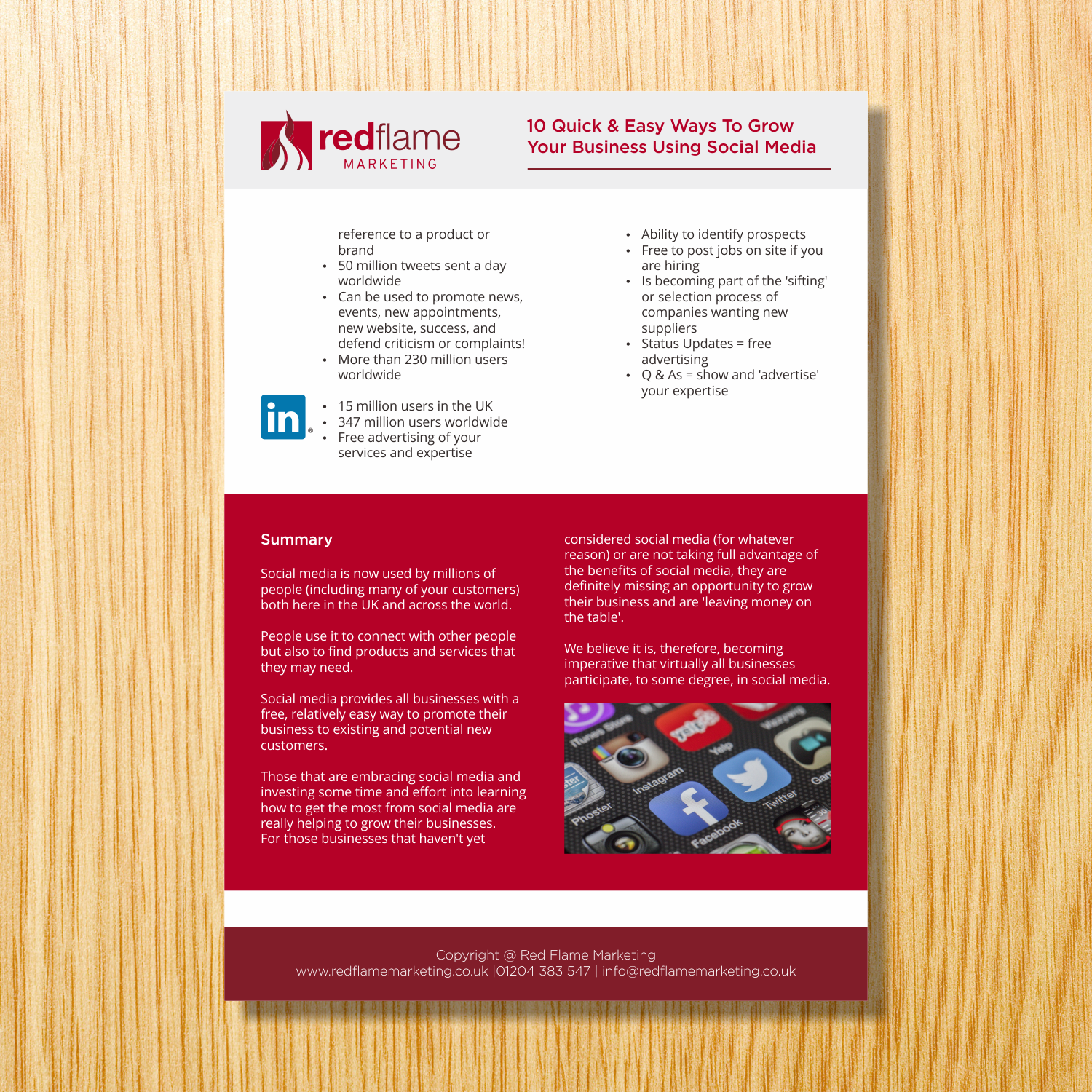 Brochure Design by barinix for Red Flame Marketing | Design #12601320
